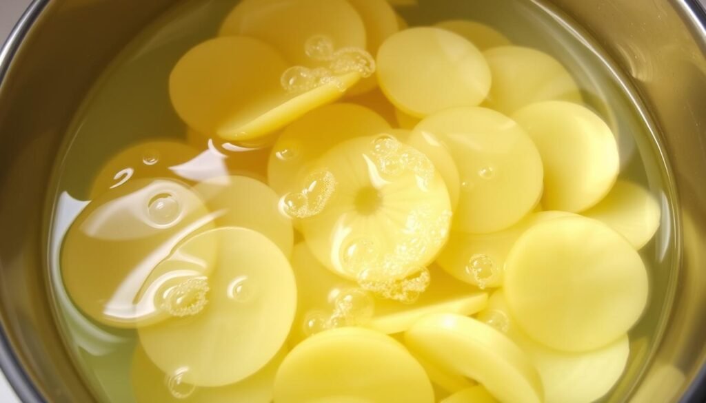 soaking potatoes for crispy chips